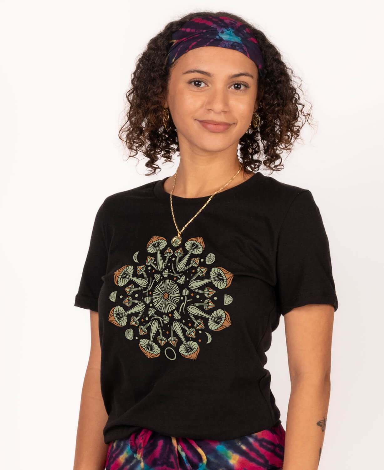 Closeout! Mushroom Mandala Women's T-Shirt