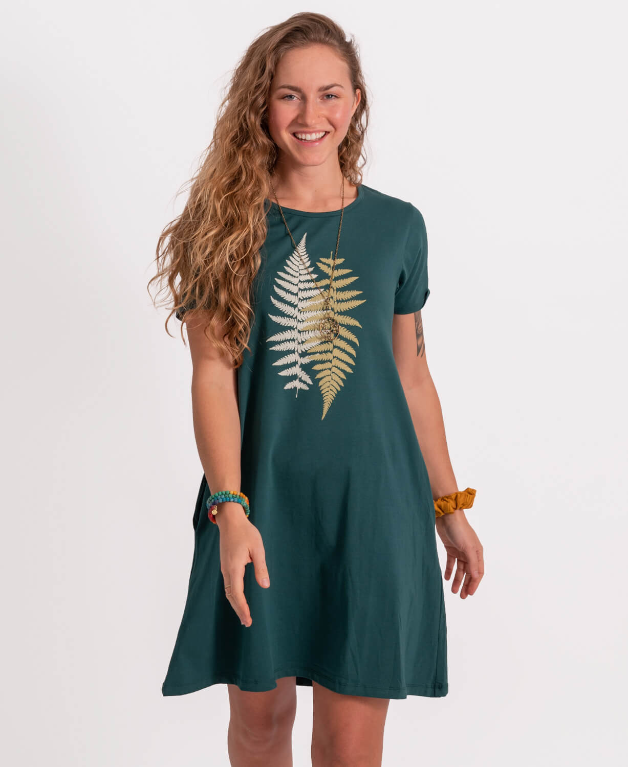 Closeout! Ferns T-Shirt Dress