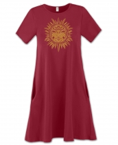 NEW! Celestial Sun Art T-Shirt Dress