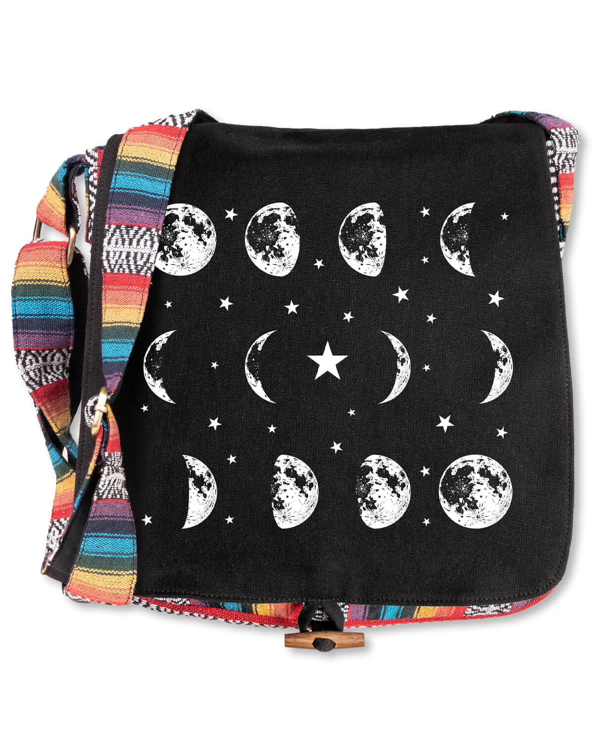 NEW! It's Just a Phase Moon Messenger Bag - Black