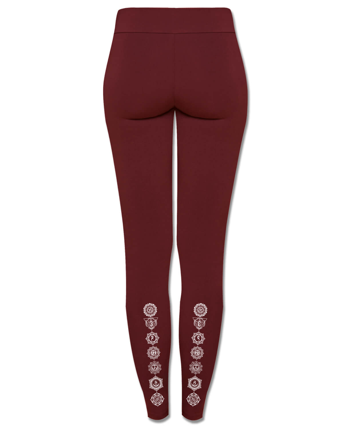 NEW! Chakra Organic Cotton Leggings - Burgundy