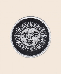 Sun and Moon Iron-On Patch