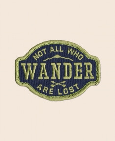Not All Who Wander Iron-On Patch