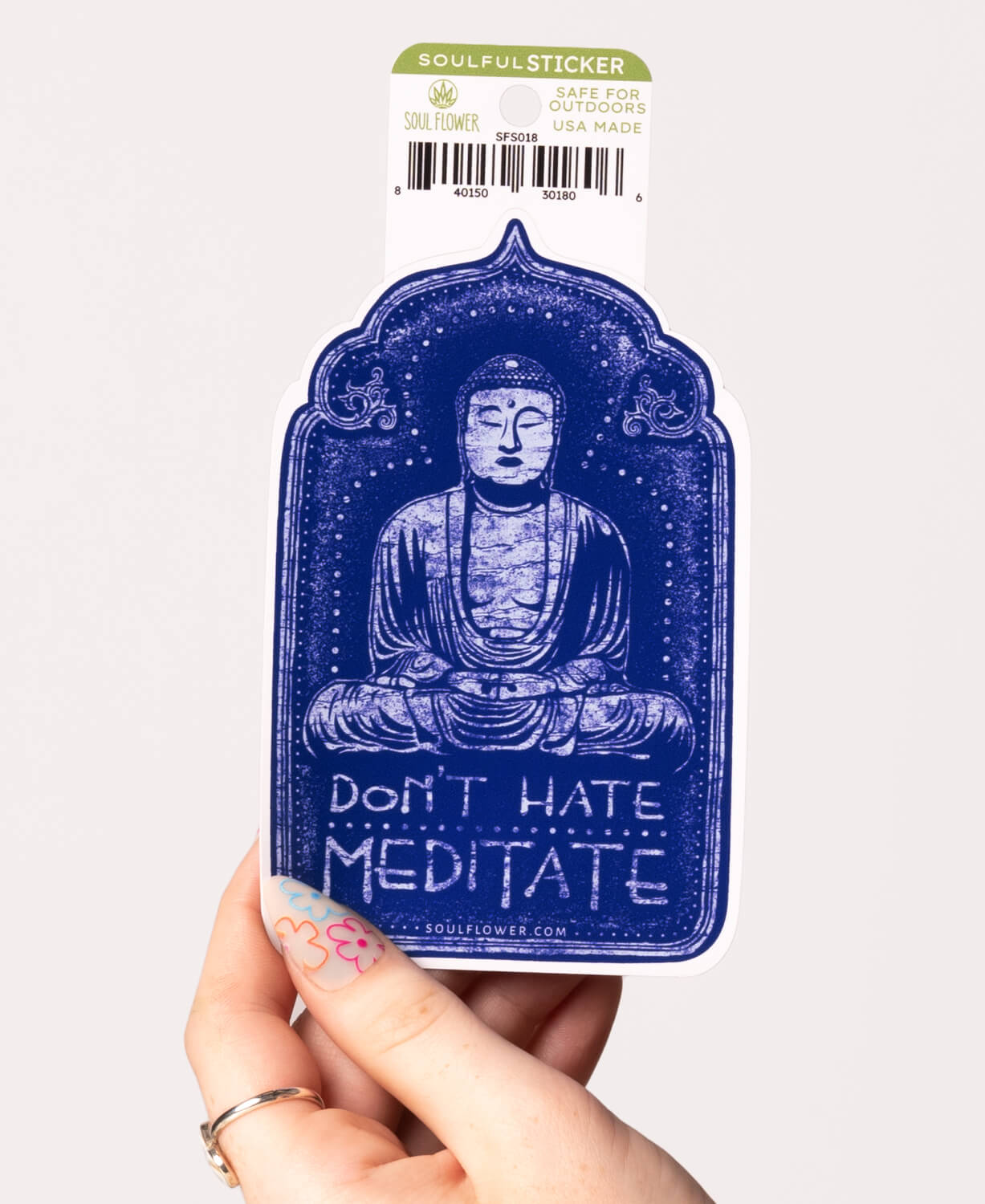 Don't Hate Meditate Sticker