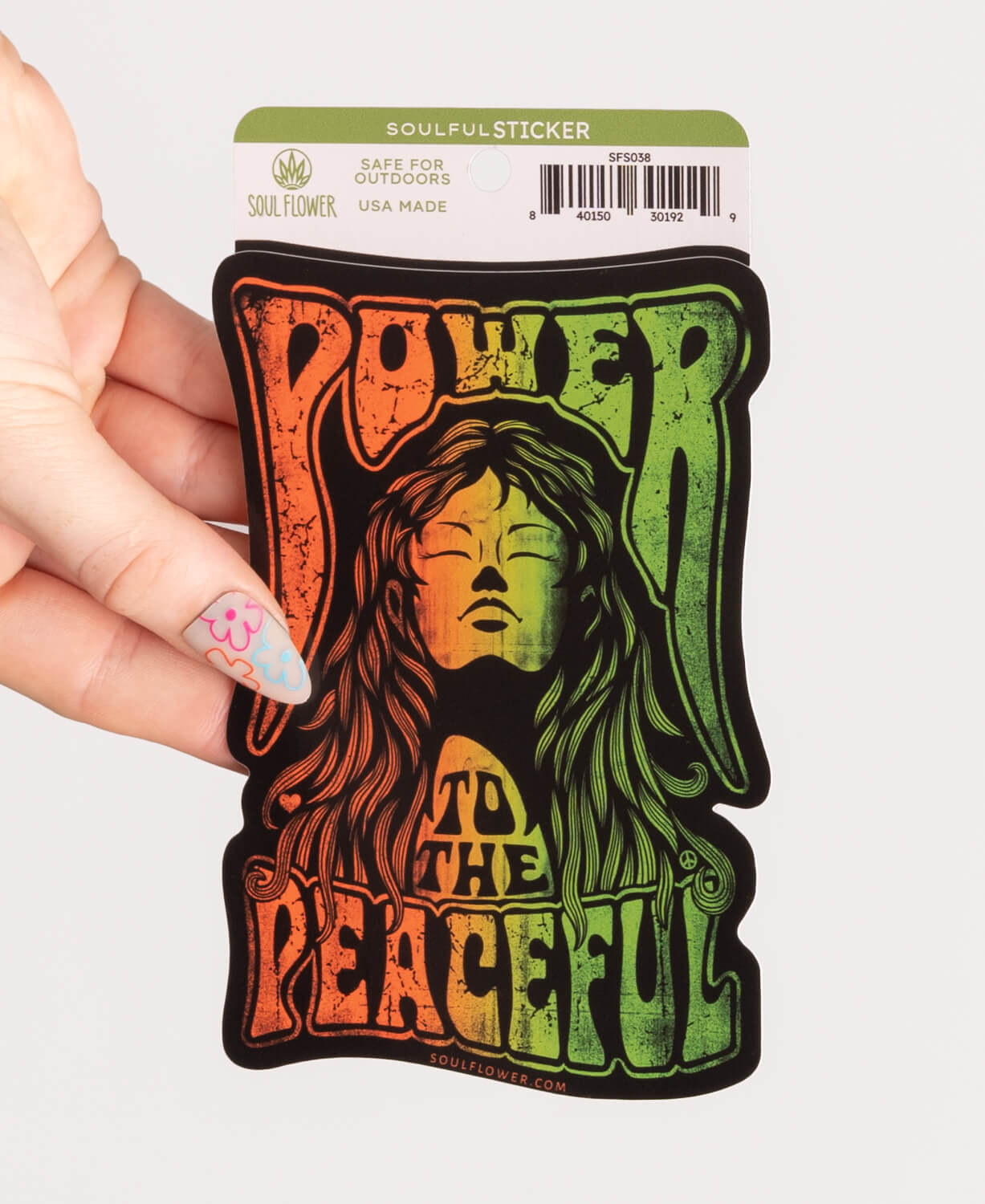 Power to the Peaceful Sticker