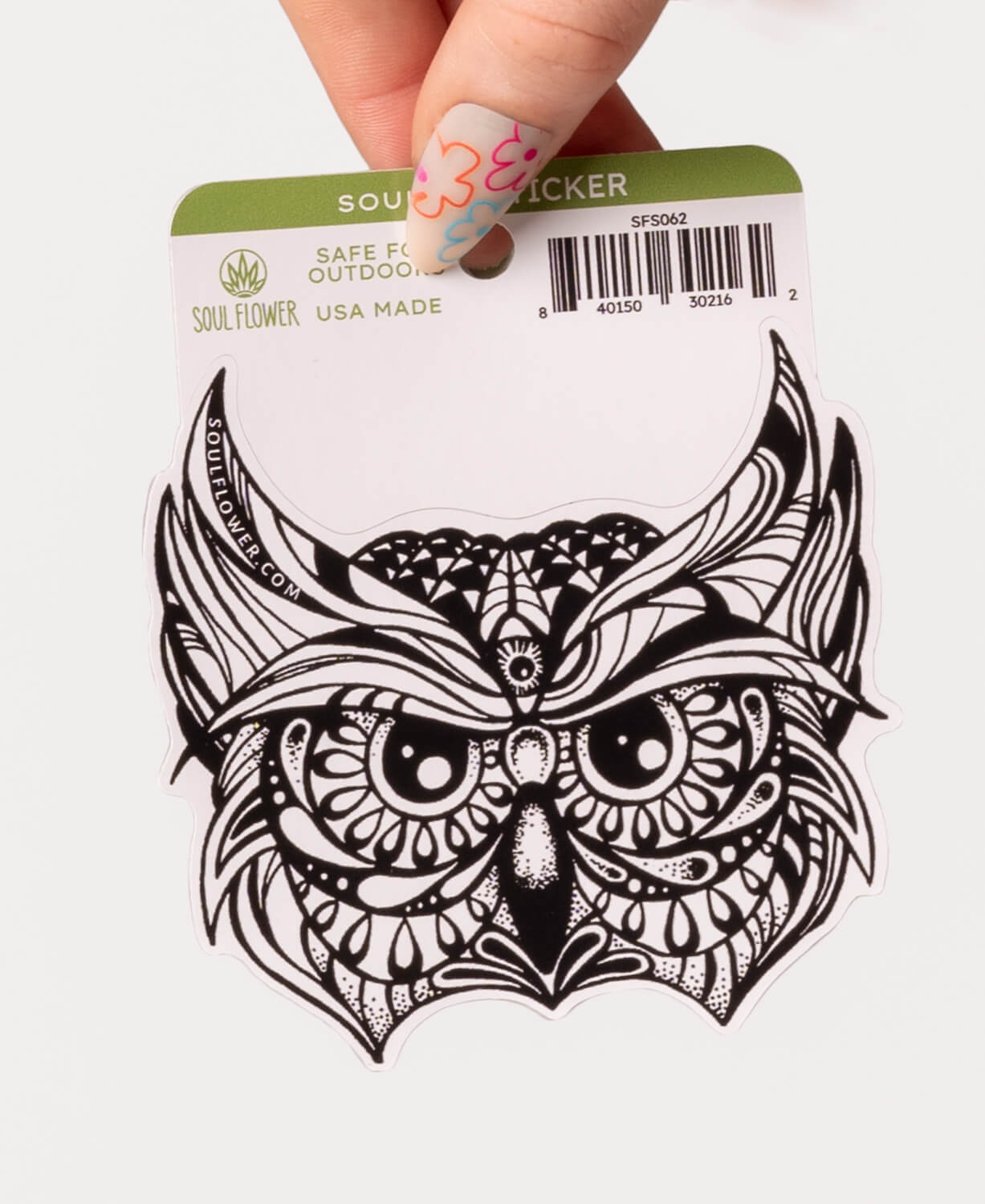 Owl Head Sticker
