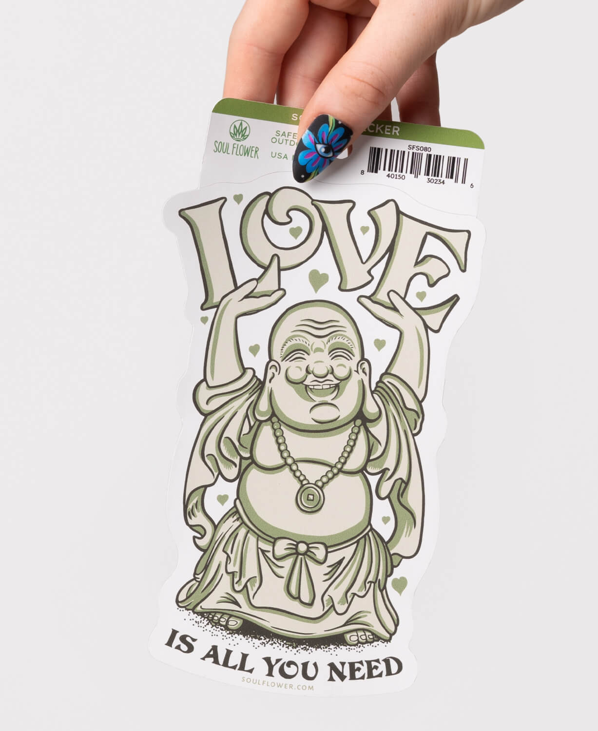 Love is All you Need Buddha Sticker
