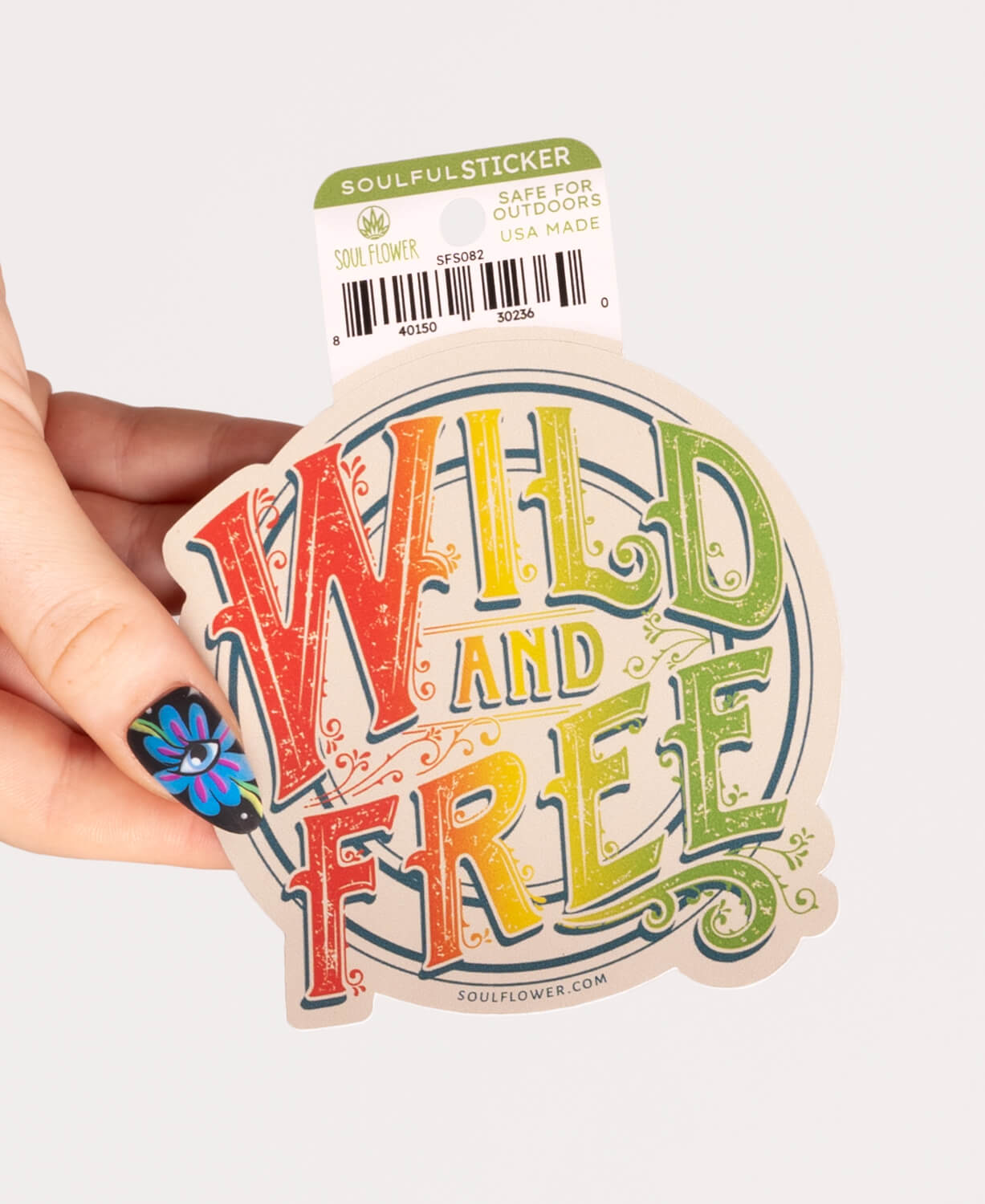 Wild and Free Sticker