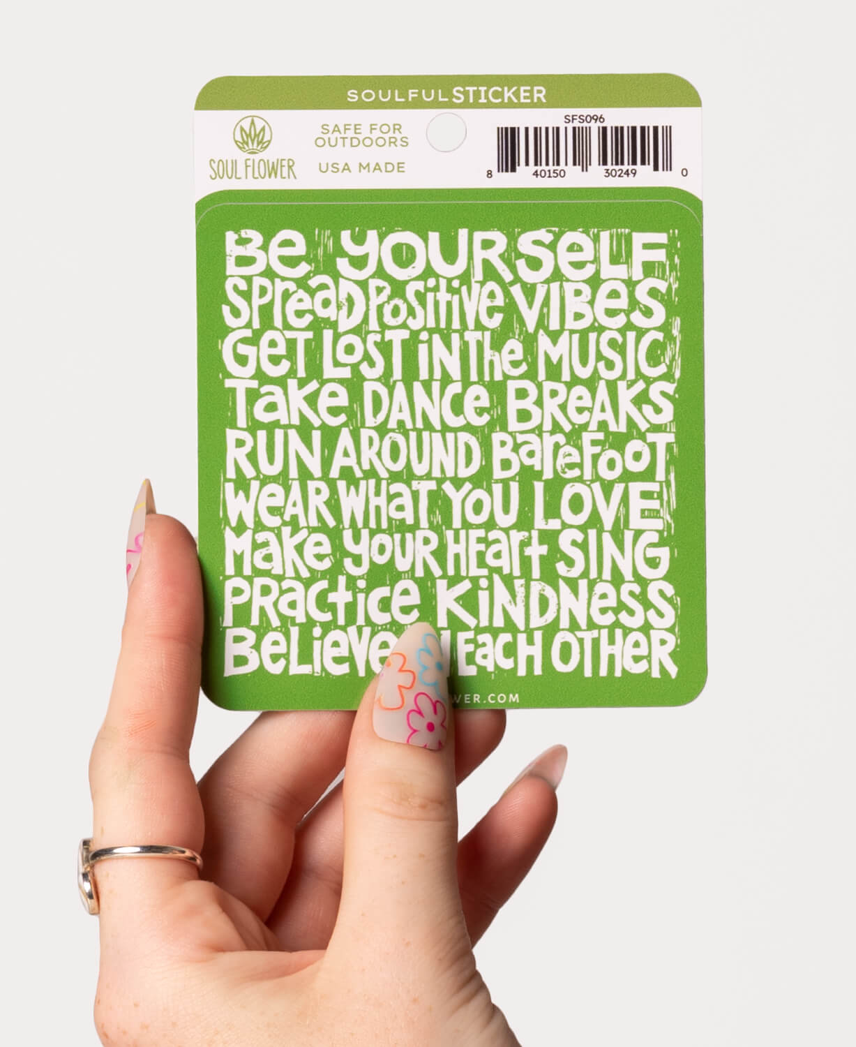 Soul Flower Manifesto Sticker