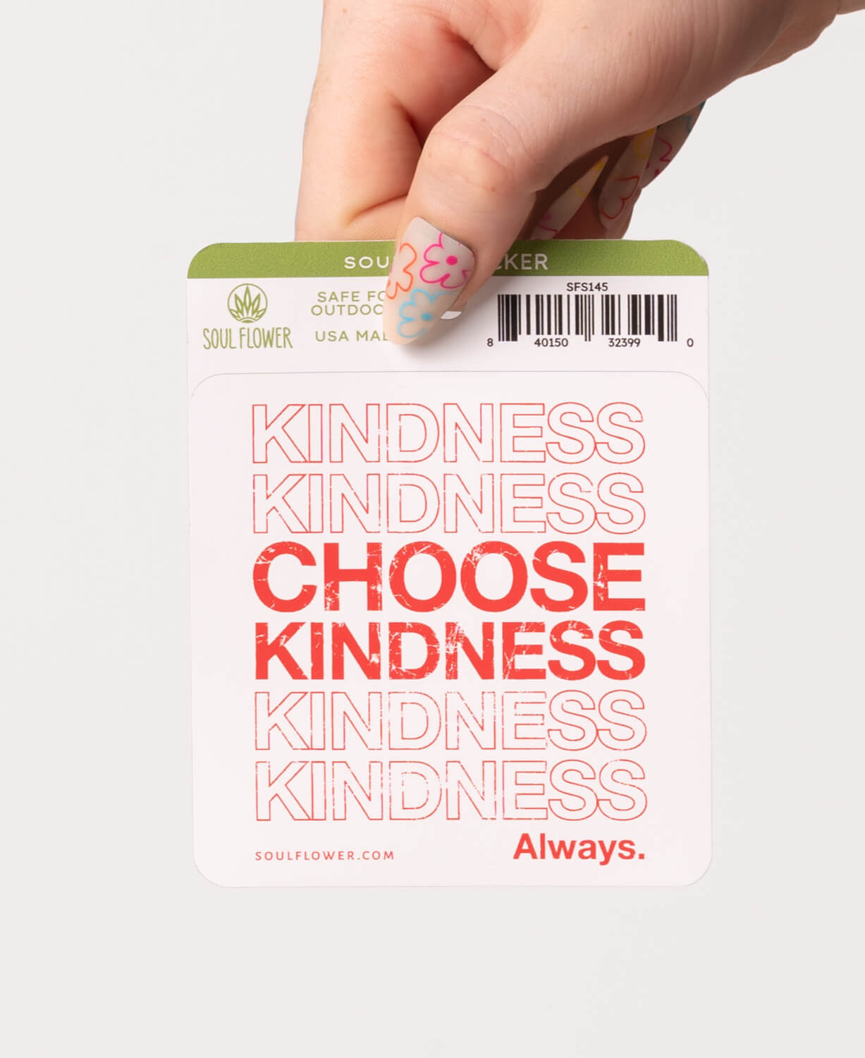 Closeout! Choose Kindness Square Sticker
