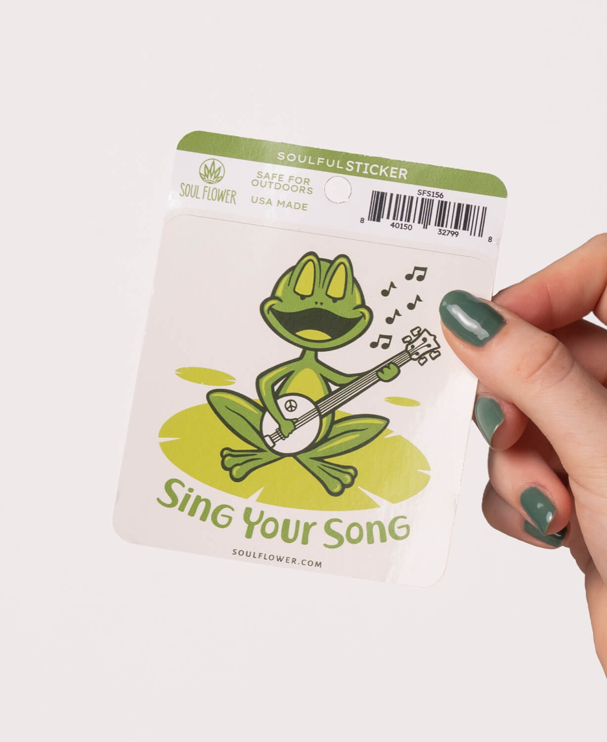 Sing Your Song Frog Sticker