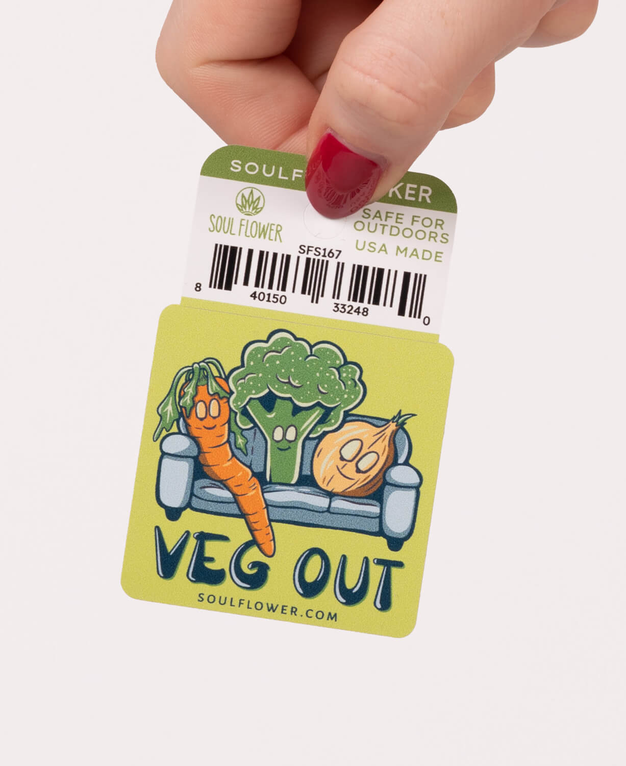 Veg Out Mini Sticker