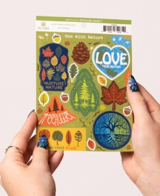 One with Nature Sticker Sheet