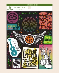 Music is Life Sticker Sheet