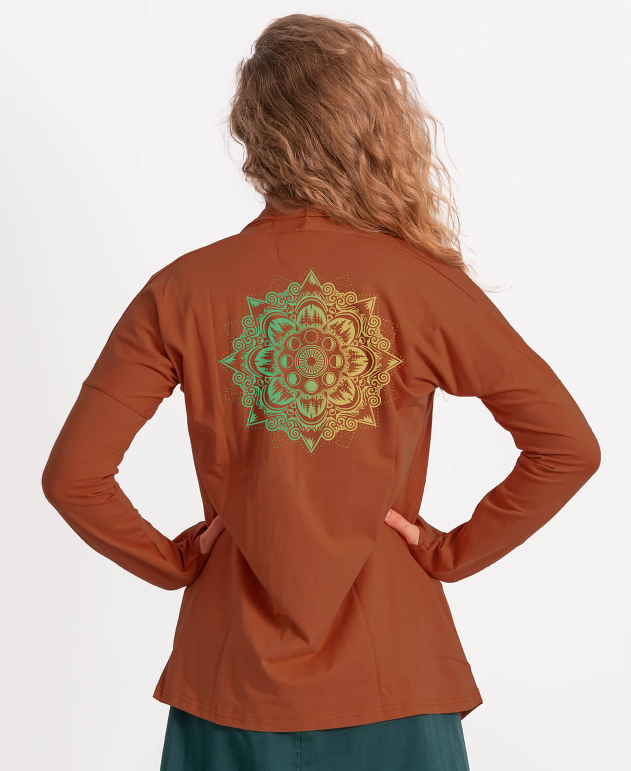 Mountain Mandala Draped Cardigan