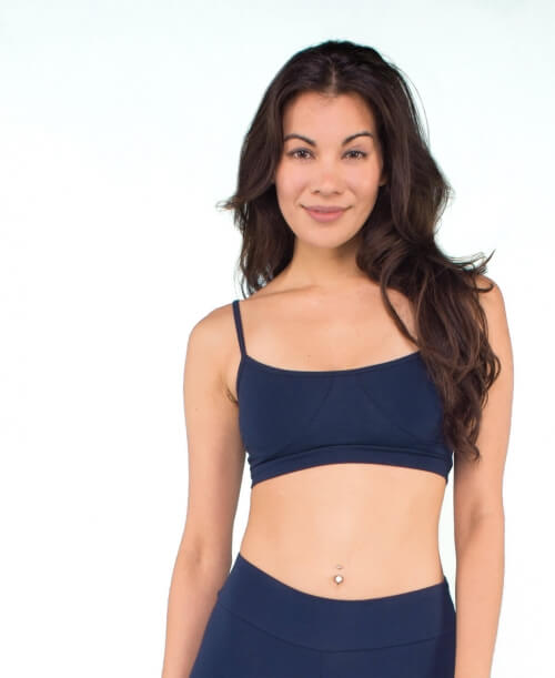 Closeout! Organic Cotton Bralette - Navy