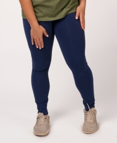 Navy Organic Cotton Leggings | Soul Flower USA