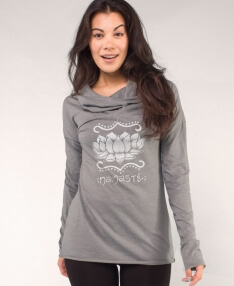 Namaste Lotus Cowl Yoga Hoody