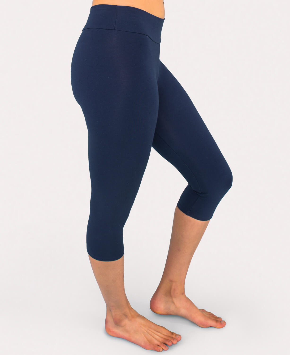 Weintee Women's High Waisted Cotton Capri Leggings S Navy : :  Clothing, Shoes & Accessories