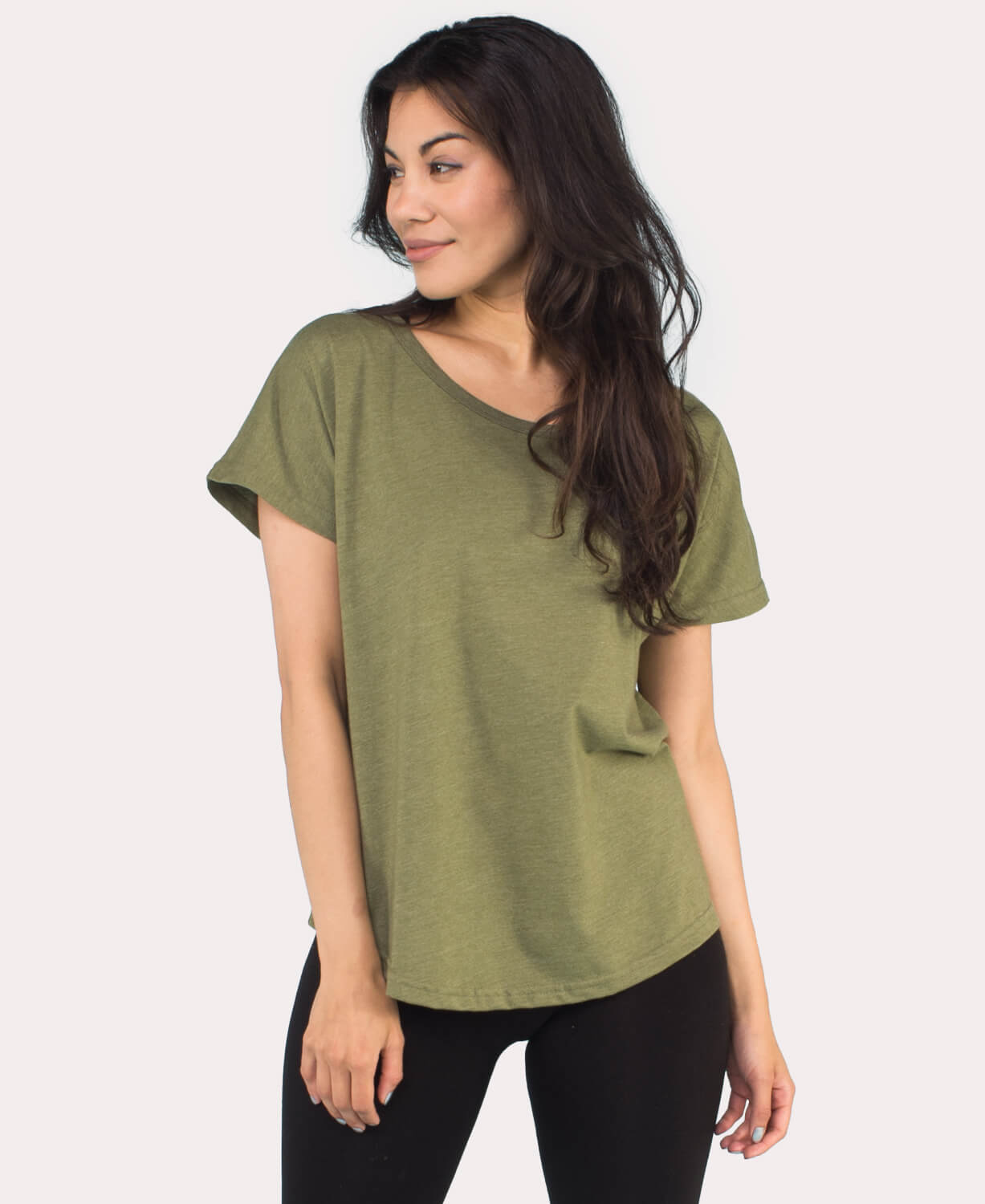 Green Slouchy Shirt | Slouchy Tee | Flowy T Shirt | Soul Flower