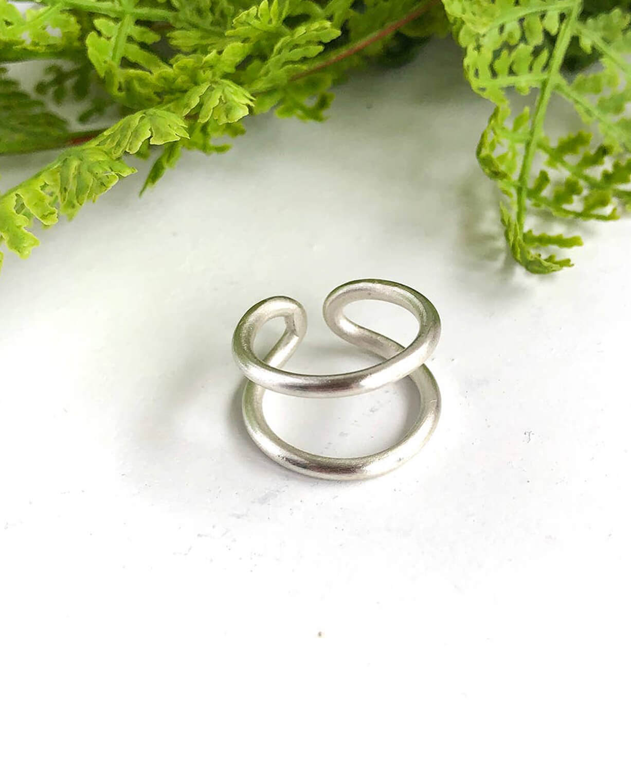 NEW! Silver Double Layer Ring