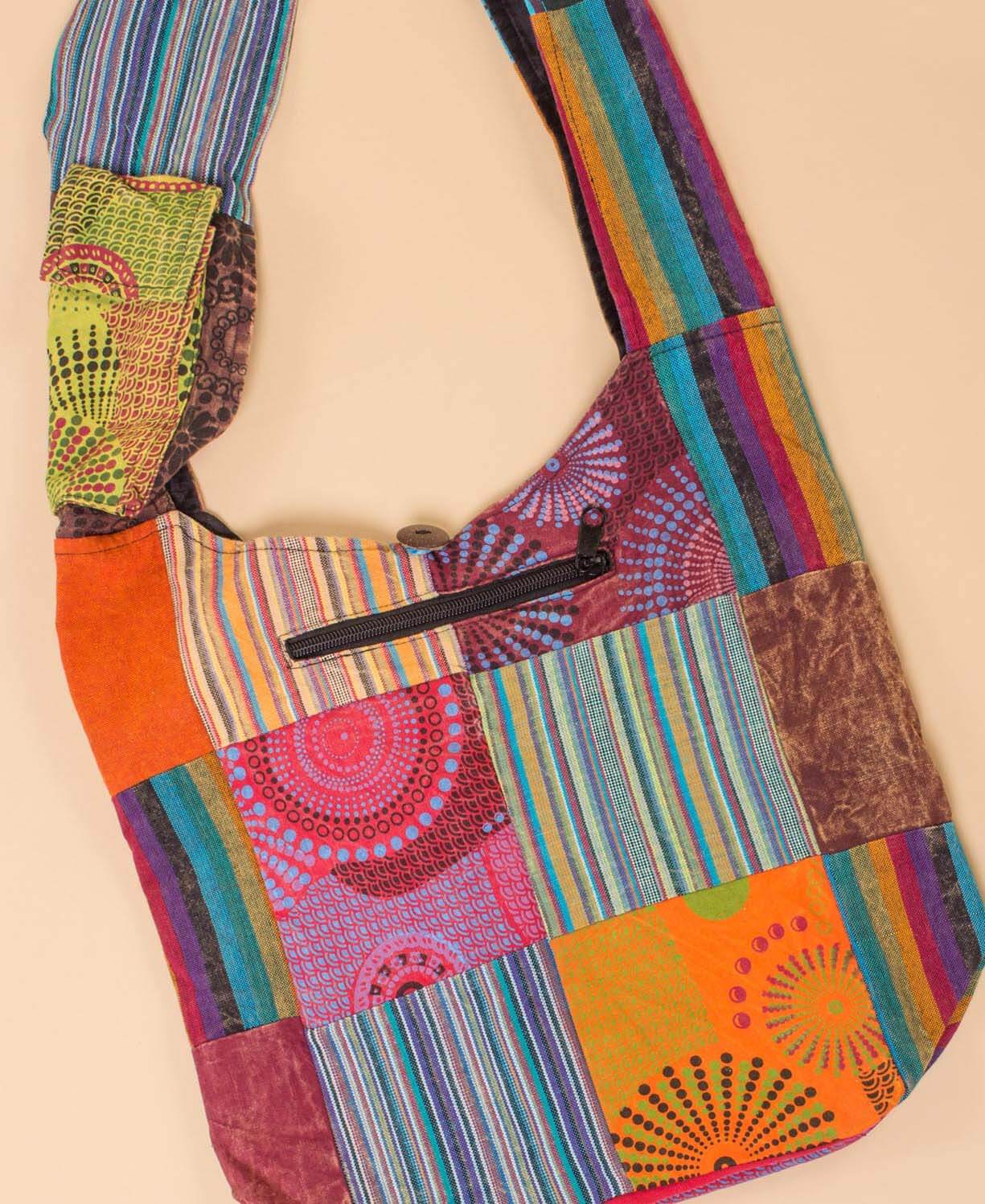 Patchwork Hobo Bag | Hippie Purses | Soul Flower Boho Bags