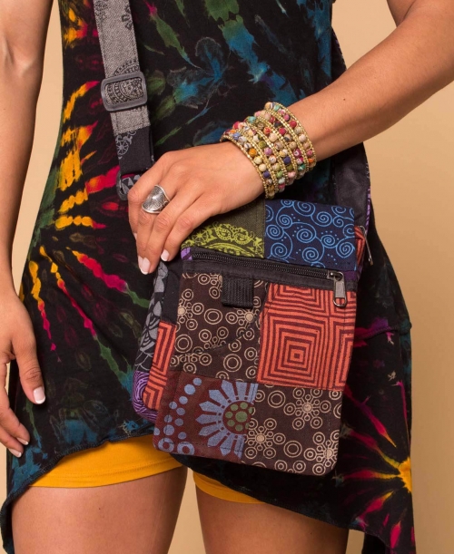 Colourful Hippie Bag - Multi-coloured Bohemian Embroidered Handbag | Offbeat