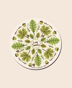 Live Simply Mandala Magnet