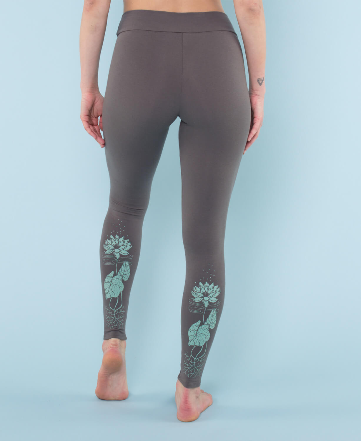 Water Lotus Leggings Boho Hippie Leggings Soul Flower