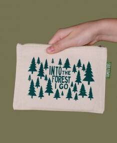 Into the Forest Large Zipper Pouch