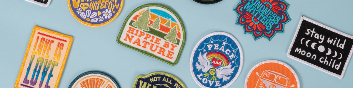 Hippie Patches | Hippy Iron On Patches | Soul Flower